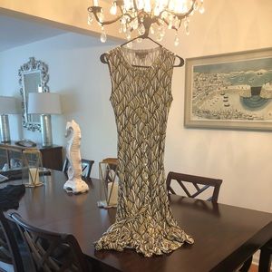 Beautiful Art Deco Tommy Bahama Jersey Dress S